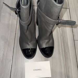 CHANEL Women's Elegant Heeled Boots